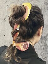 ヘアーデザイン グランツ 平成店(hair design Granz) スカーフ編み込みアレンジ