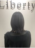 酸性ストレート×外ハネスタイル