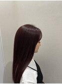ブリーチなしのダブルカラー / ボルドーカラー　【戸塚/戸塚駅】