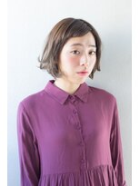 アニスミュゼ(anis musee)&nbsp;【anis musee 苫小牧】アッシュブラウン くせ毛風 大人ボブ☆