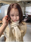 暖色ブラウン　ピンクラベンダー