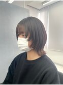 美髪/ワイドバング/レイヤーカット/くすみベージュ/新小岩駅