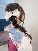 【shima】水引 金箔 成人式ヘア 卒業式ヘア 袴ヘア 振袖ヘア