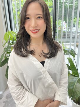 スイヘアデザイン 久留米(suii.. hair design) オリーブグレージュ／レイヤー/NOBU