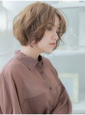 ★外国人風ミニウルフフェザーショートボブパーマ20代30代★1