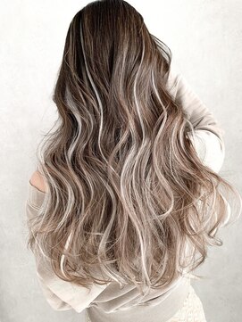 マルフェ 天王寺(marfe) 【marfe】ハイライトカラー＿エアタッチバレイヤージュ ＿ロング