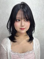 エイム(AiM)&nbsp;レイヤーカット/ハイレイヤー/ブルーブラック/透明感カラー