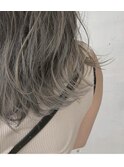 ダークグレージュ×やわらか透け質感