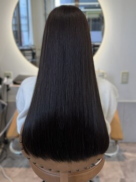 カノエ 福岡香椎店(canoe) ダークグレージュ 髪質改善ストレート 縮毛矯正 ロング 20代30代