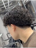 スパイラルパーマ　テーパーフェード　京都四条河原町