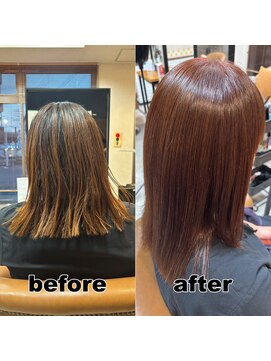 モンド ヘアクリエーション 西田店(monde hair creation) 【monde】before × after × 髪質改善