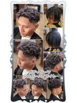 ヘアーファクトリー☆マハロ(Hair Factory☆MAHARO)&nbsp;ボディパーマ＆３Dハイライトシルバーメッシュ