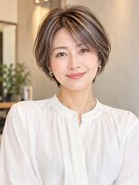 ノイ(neu)&nbsp;大人ショート/ショートボブ/白髪ぼかしハイライト/髪質改善/艶髪