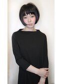 【morio池袋】黒髪ワンレンショートボブ