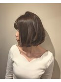 ボブ×シアベージュ