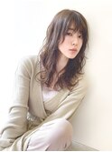 【tela】シアグレージュ・ラフウェーブロング【溝の口】