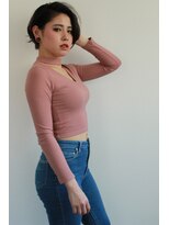 ブリーチ ラボ エーアイ 原宿店(BLEACH LABO Ai)&nbsp;20代30代40代50代 色っぽふんわりショートの重軽ウェーブヘア♪