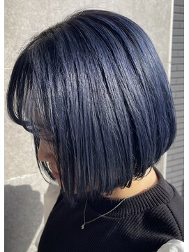 アルモ ヘア フア 東静岡(ALMO hair HUA) 【ALMO】暗髪でもお洒落に決まる☆極上ネイビー《STYLE》