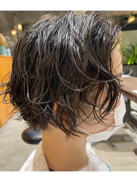 グリーン 表参道(green) 【KANA】ひし形ショートボブ/柔らかカール