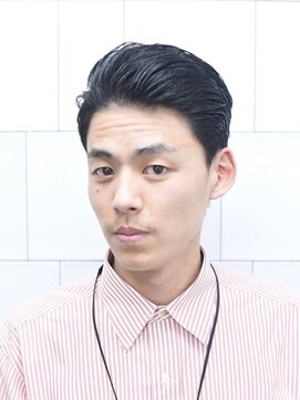 メリケンバーバーショップ コウベ(MERICAN BARBERSHOP KOBE) オールバックビジネスショート2