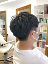 ヘッズ 本八幡店(HEADS)&nbsp;MEN'S HAIR  センターパート　ツイストスパイラル　コンマヘア