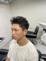 メリケンバーバーショップ フクオカ(MERICAN BARBERSHOP FUK)&nbsp;サマーイメチェンかきあげメンズショート