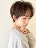 頭の形が綺麗に見える大人ショートボブ