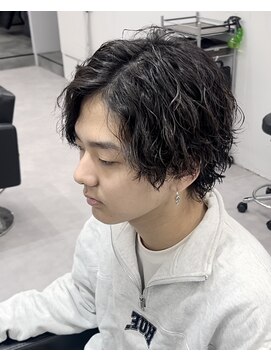 リベル(LIBER) 八王子/八王子駅/縦落ちツイストスパイラルパーマ/men's/眉毛