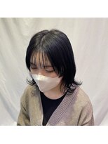 ヘアーアンドビューティー エレガンス(HAIR&BEAUTY Elegance)&nbsp;ウルフカット×ブルーブラックカラー