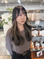 インナーベージュ×ロングスタイル