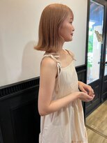 穀雨(Kokuu)&nbsp;大人シアーベージュミニウルフボブミディアムレイヤー