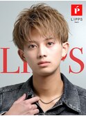 シャープパーマツーブロック刈り上げマッシュハイトーンカラー