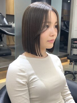 ロンド 表参道店(Lond) くびれヘア/アプリコットオレンジ/韓国/ブリーチ/レイヤー/池袋