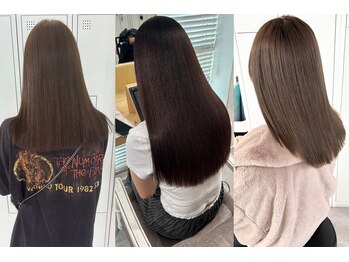 piLLon心斎橋/韓国/ブリーチ/ダブルカラー/髪質改善ストレート/トリートメント