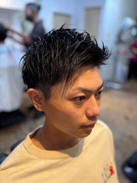 フィールドヘアー スパイクエッジショート＜メンズサロン＞＜八千代＞
