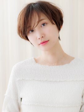 カバーヘア ブリス 戸田公園西口店(COVER HAIR bliss) ヘーゼルブラウン抜け感小顔マッシュパーマY戸田公園30代40代