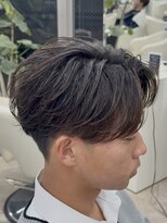 エデアンホンテン メンズサロン(EDEAN 本店 （旧：EDEAN 上通）)&nbsp;フェザーショートフェザーパーマセンターパート熊本メンズカット