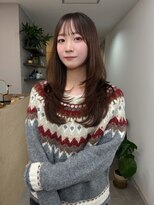 クイ(quii)&nbsp;ロング韓国結べるレイヤーカット・ベージュ前髪顔周り