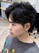 曲がる縮毛矯正専門店 バイ レイズ 名駅(曲がる縮毛矯正専門店 by RAYS)&nbsp;毛流れニュアンスフェザーパーマセンターパートウルフ h