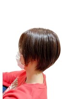 海月びより。 ハンサムショート 大人可愛いグレージュショート