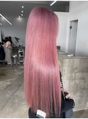 ピンクカラー 10代20代30代 ブリーチカラー