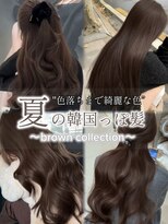 ジーナ サンシャイン通り池袋(Zina) 柔らかい透ける透明感ベージュ、ブラウンカラー