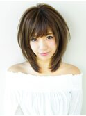 《AFLOATディル裕二朗》大人、ミセスのふんわりミディアムヘア