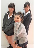 文化祭ヘアセット☆彡