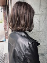 フロート 小阪店(float)&nbsp;アッシュグレー_厚めバング,ローライト,デザインカラー