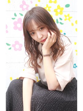 ヘアースペースシャルム (HAIR SPACE Charme) 柔らかセミディ♪　アッシュベージュな透明感