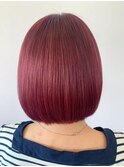 20代30代40代ストレートボブリップラインカシスベリーカラー