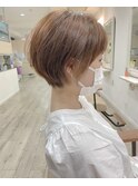 【pupula 勝田】ショート/ベージュ/イルミナカラー