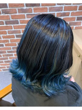 エルバイシオン(aile by sion) ブルー×グラデーションカラー/20代/30代/40代/50代