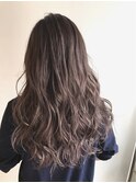 ロングヘアーハイライトカラー